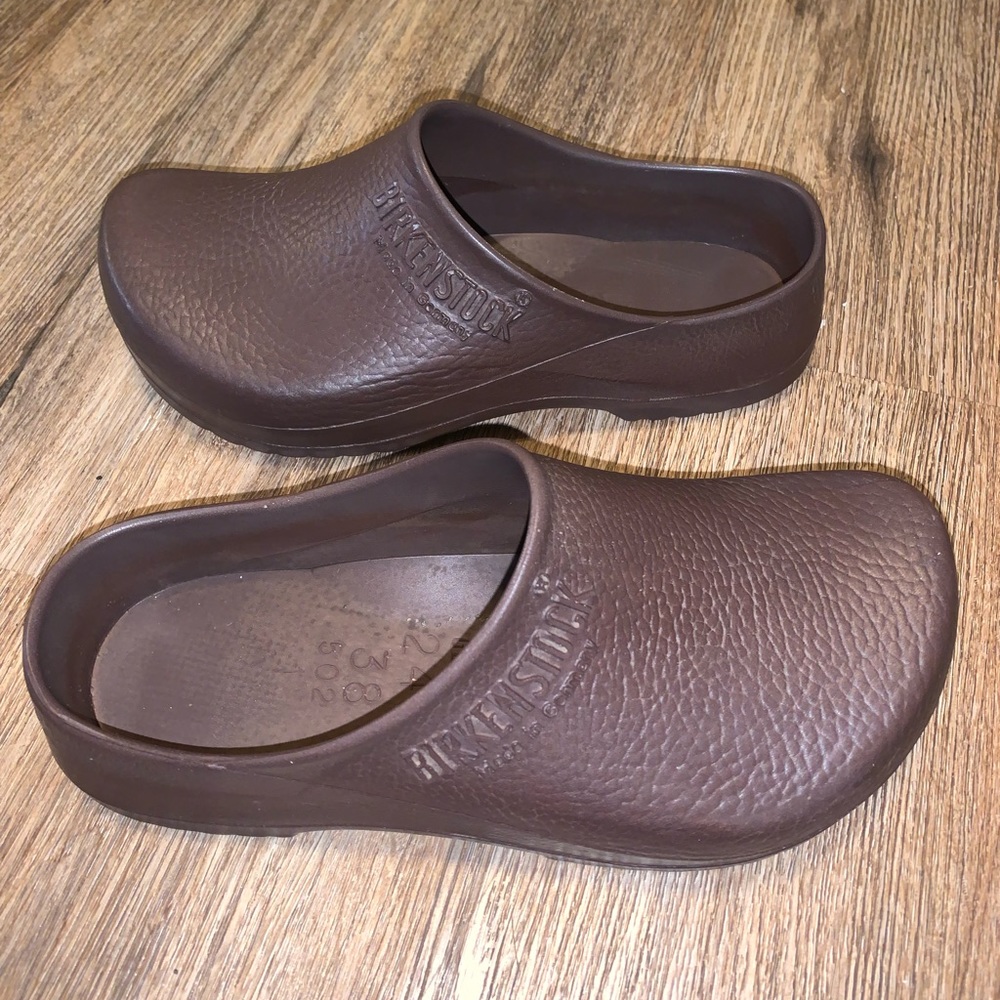 Birkenstock unisex clogs / mules excellent pre owned condition size L-7 M-5.